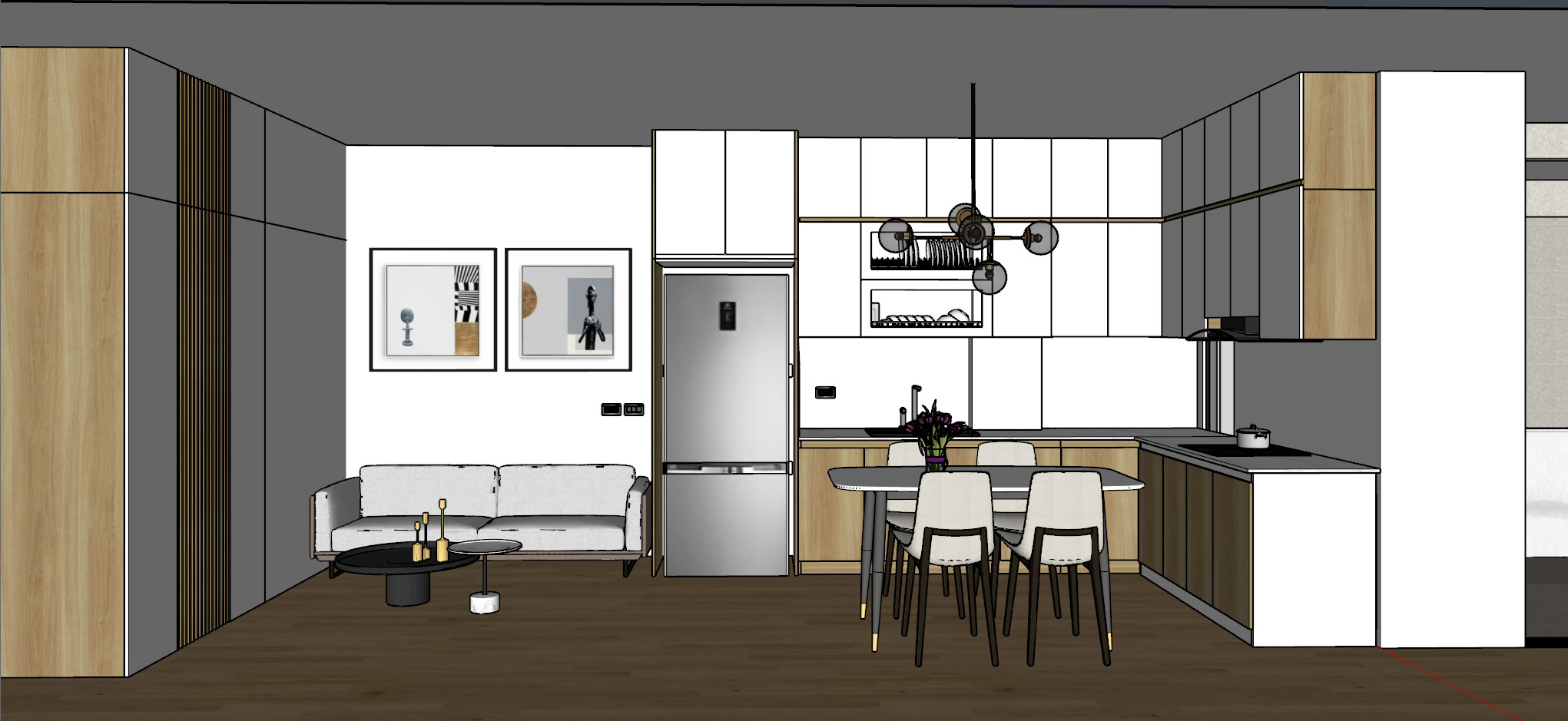 Dựng hình nội thất cơ bản với SketchUp